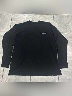 Vans Off The Wall Men’s XL Black Long Sleeve Graphic T Shirt Skate